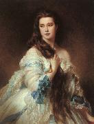 Franz Xaver Winterhalter Portrait of Madame Barbe de Rimsky-Korsakov oil painting on canvas